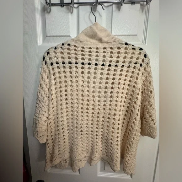 DR2 Women's Beige Cowl Neck Sweater - Picture 3 of 3